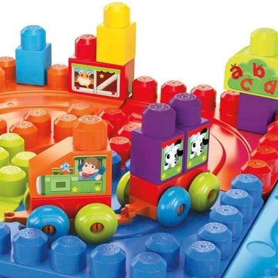 Mega Bloks Build 'n Learn Lekebord med Byggeklosser