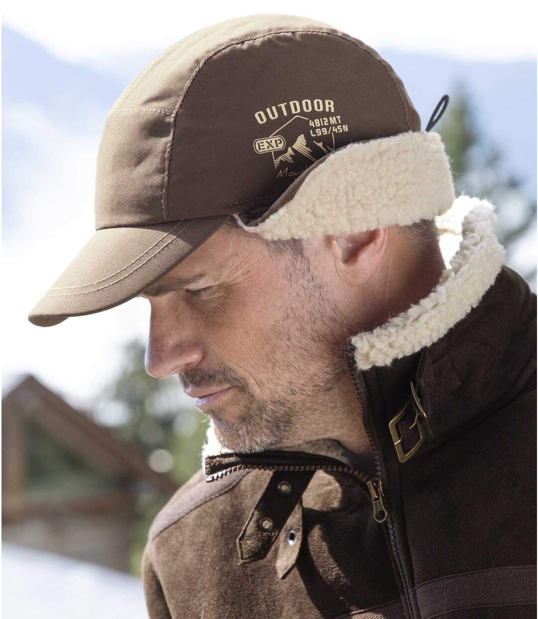 Casquette Cache-Oreilles Doublée Sherpa