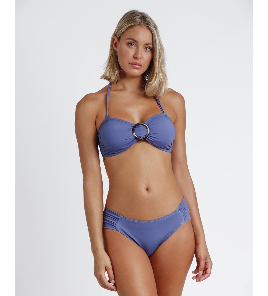 Admas Biquíni Bandeau Shell azul
