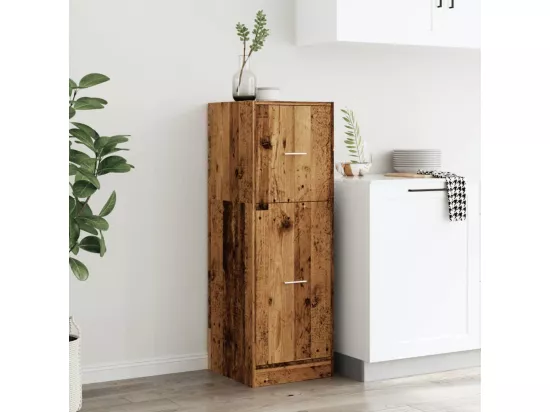 Armoire d'apothicaire vieux bois 40x41x118 cm bois d'ingénierie