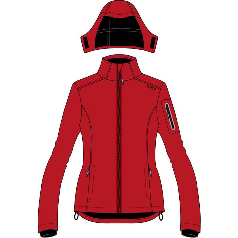 CMP Damen Softshell Hoodie Jacke