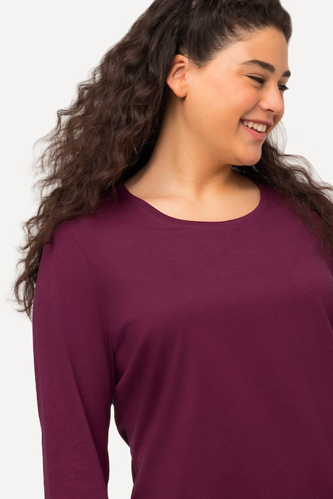 Shirt, Slim, Rundhalsausschnitt, Langarm