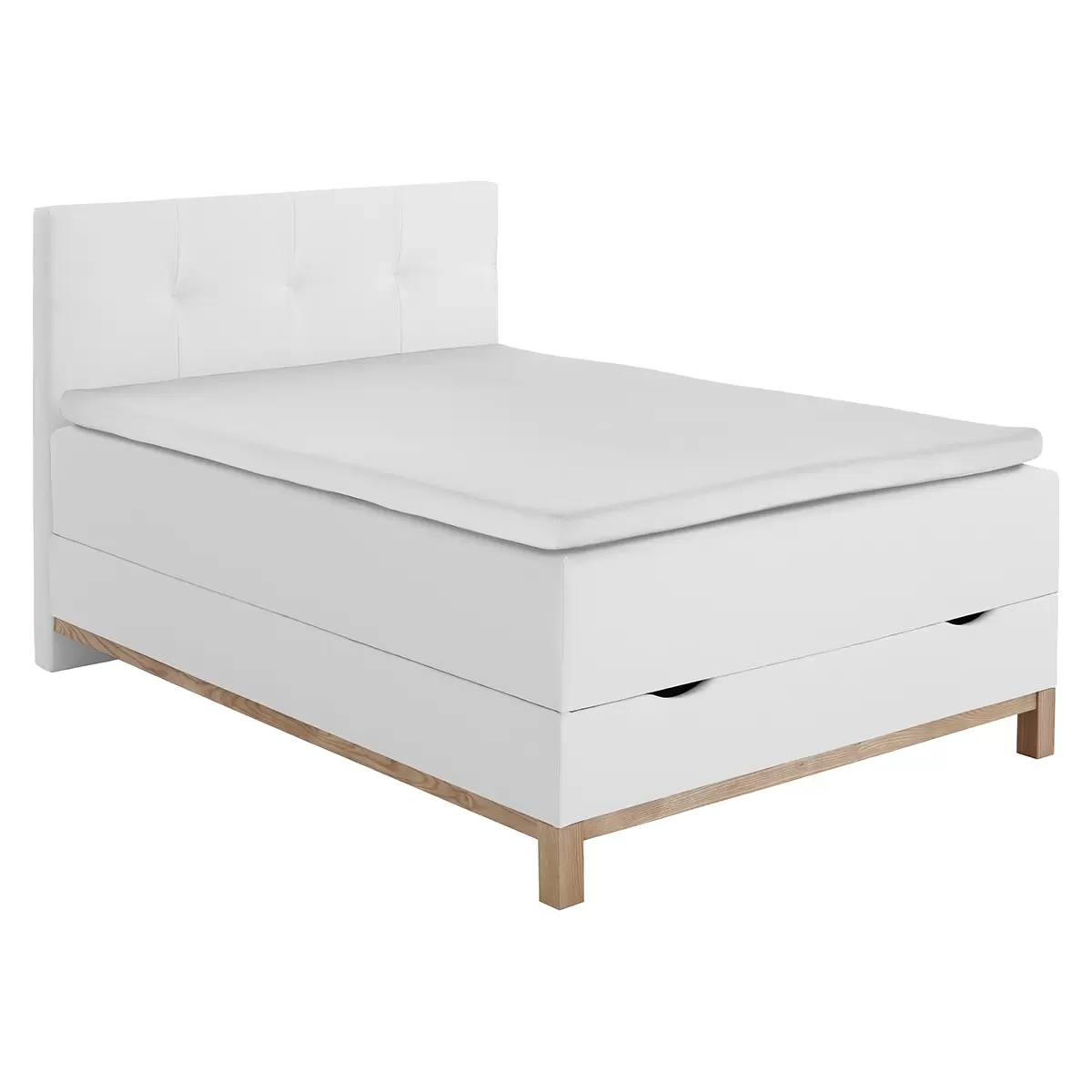 Boxspringbett CATANIA 140x200 weiss
