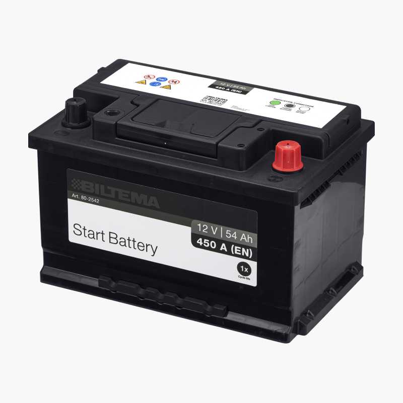 Startbatteri, 12 V, 54 Ah