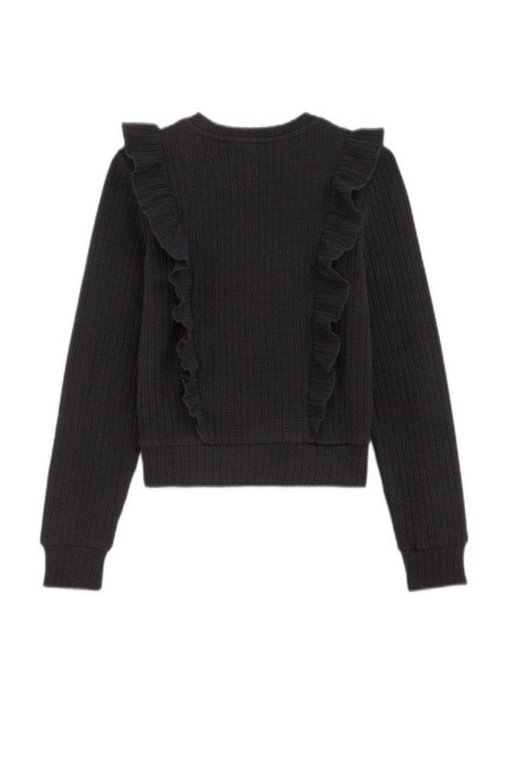 WE Fashion gebreide trui zwart