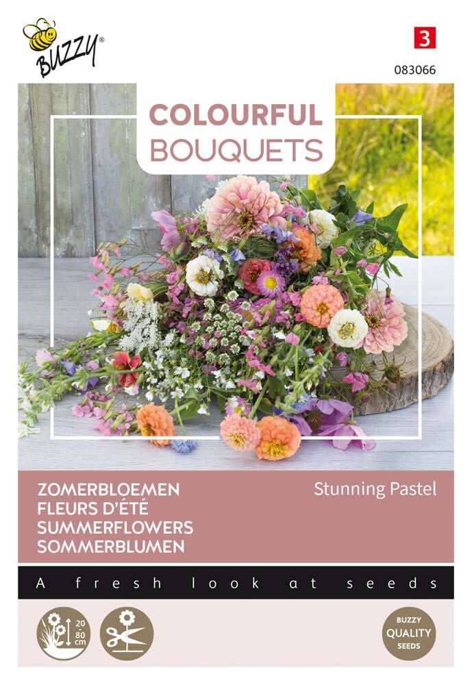 Buzzy Colourful Bouquets Stunning Pastel - Bloemzaden