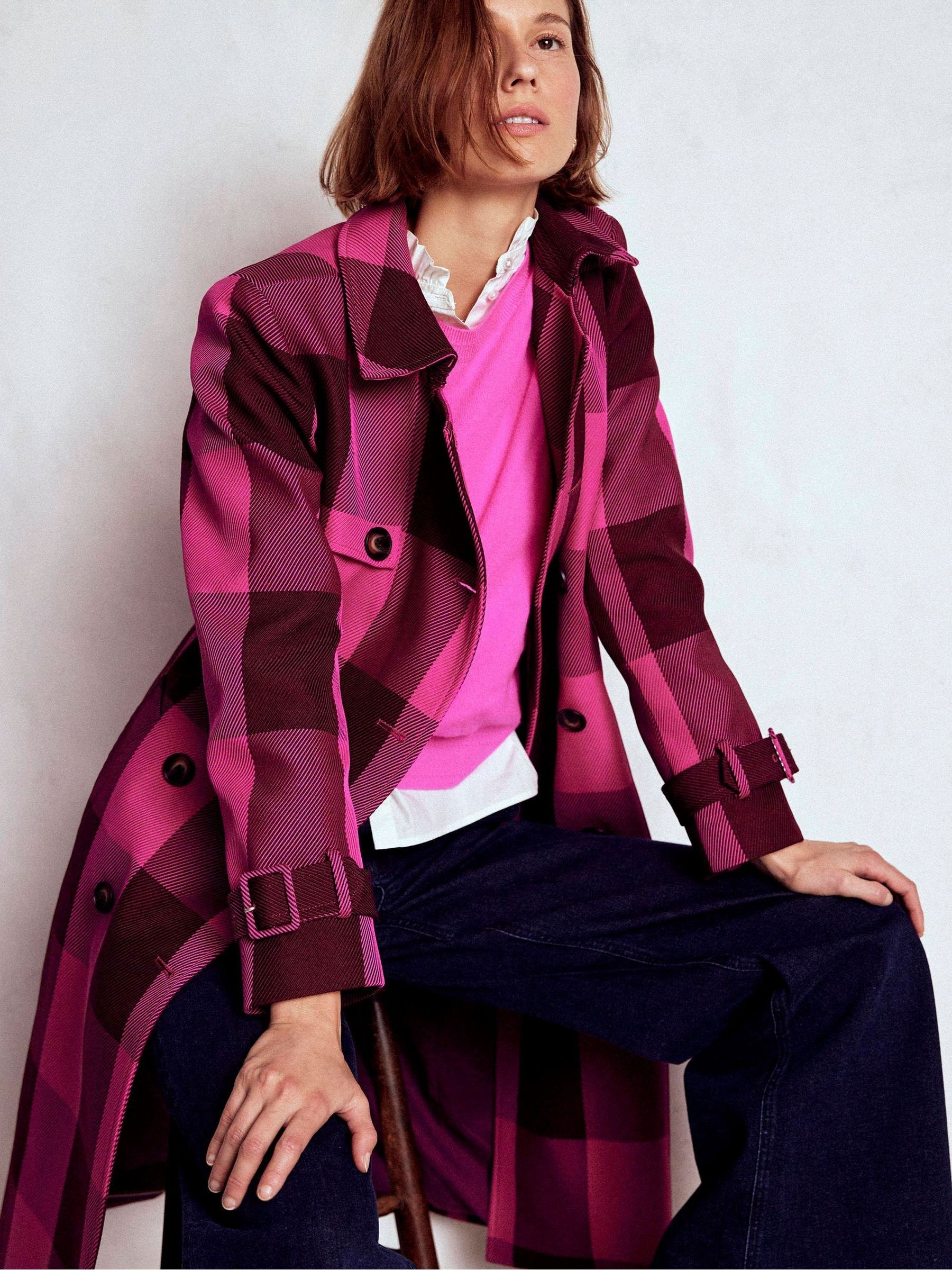 Boden Cheltenham Check Trench Coat