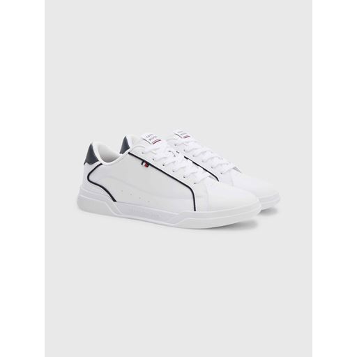 Tommy Hilfiger Lace-Up Cupsole Sneakers, Hvid, 45