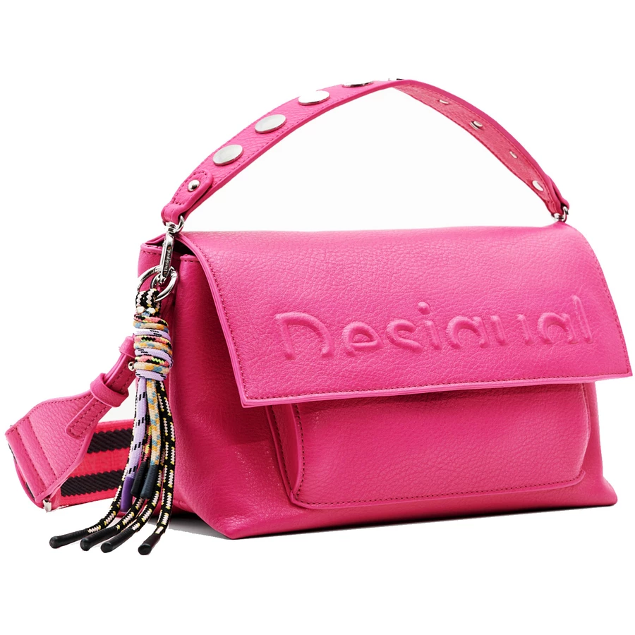 Desigual Half Logo Venecia 2.0 - Schultertasche 25.5 cm fuchsia