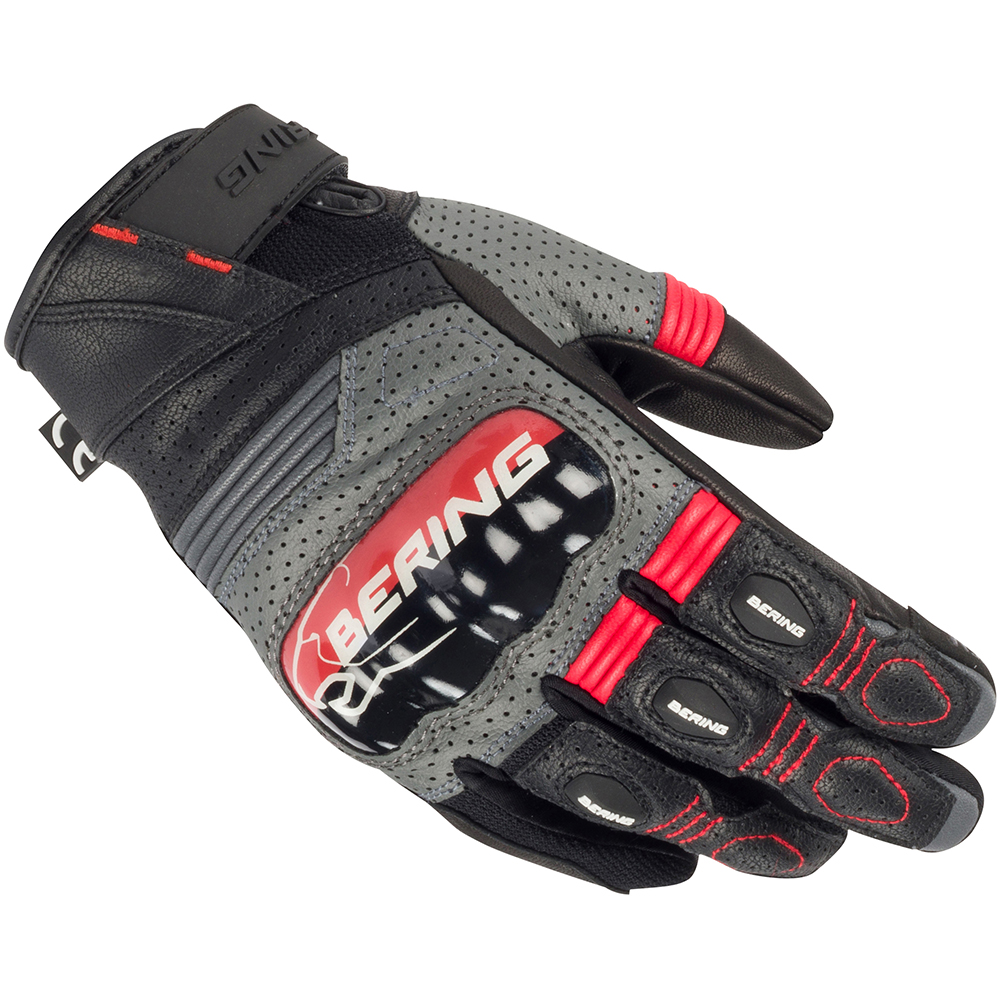 Bering - Gants Femme Lady Axel Noir / Gris / Rouge