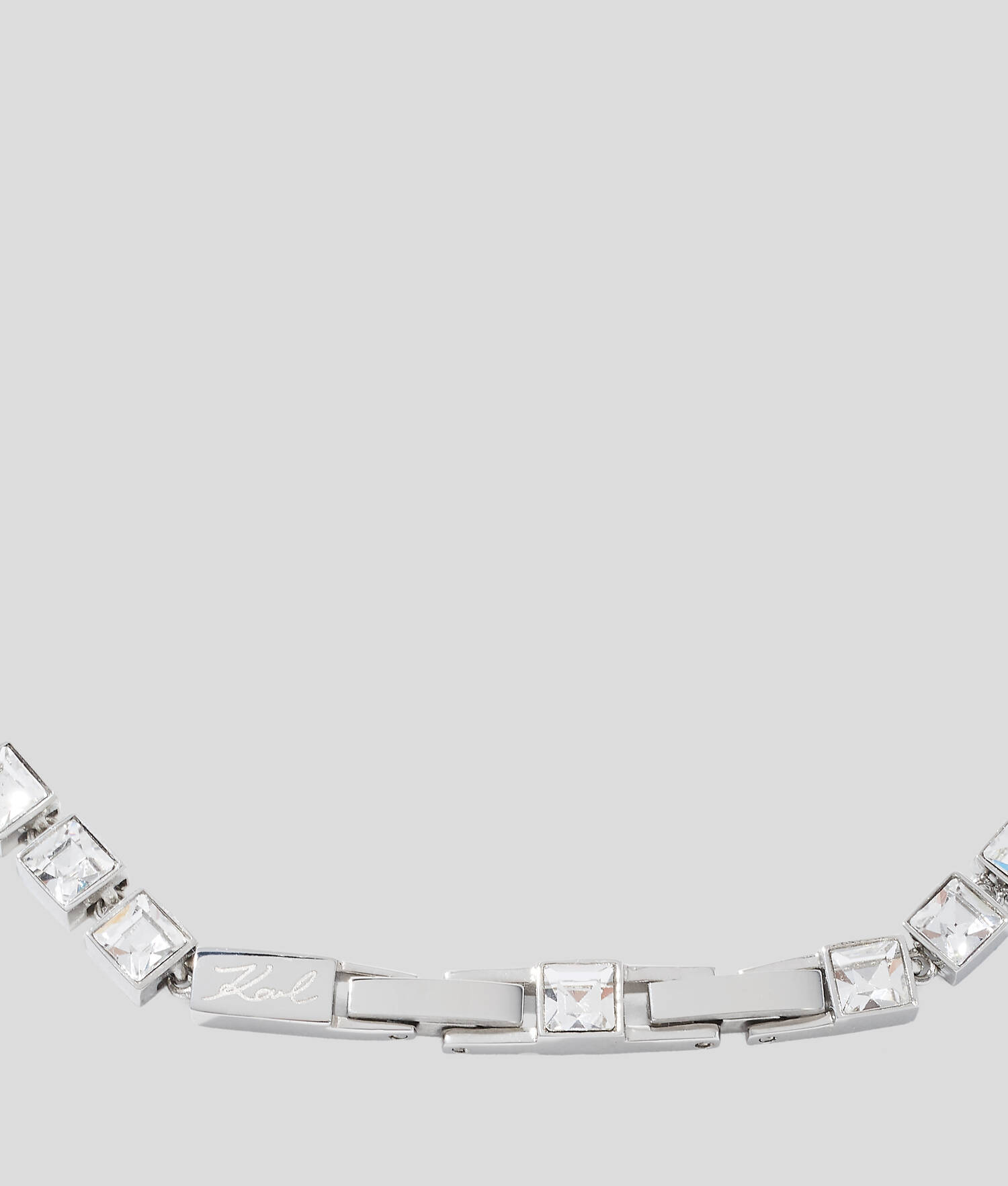 Collier long KARL Signature - Argent