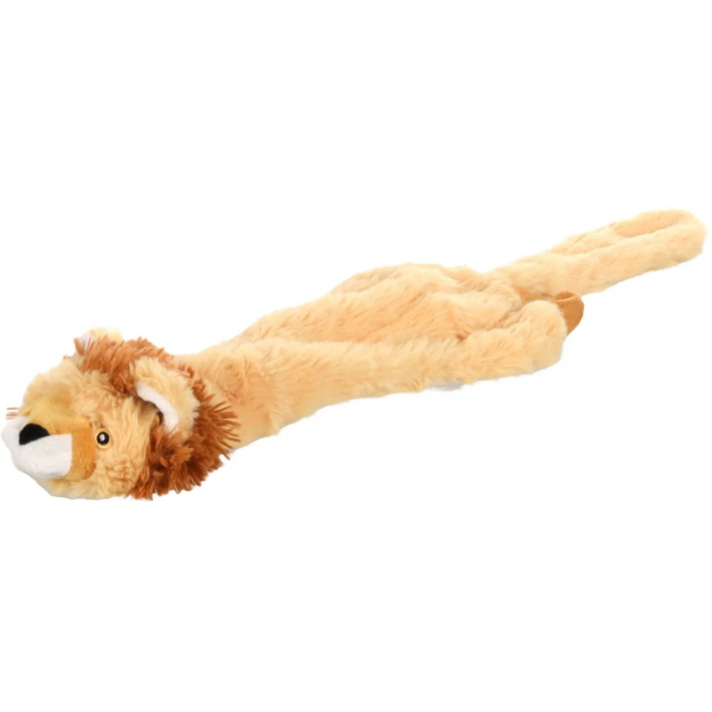 Jouet lion kiki orange 56 cm pour chien