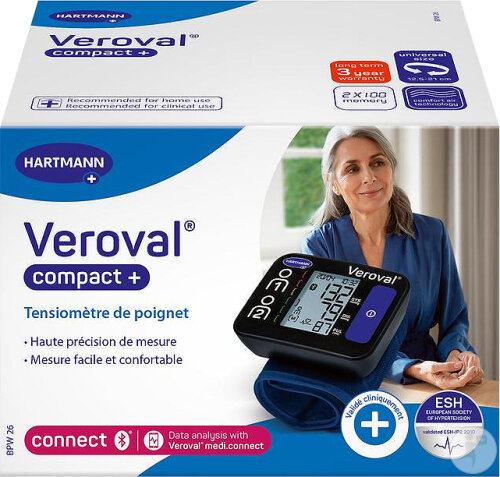Hartmann Veroval Compact+ BPW26 Tensiomètre De Poignet 1 Pièce