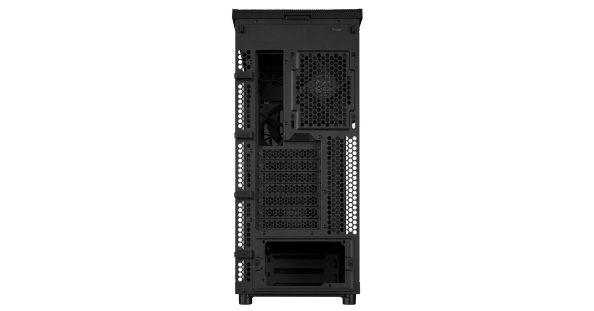 ASUSProArt PA401 Wood Edition - Tempered Glass Panel midi tower behuizing  (Zwart | 2x USB-A | 1x USB-C | Tempered Glass)