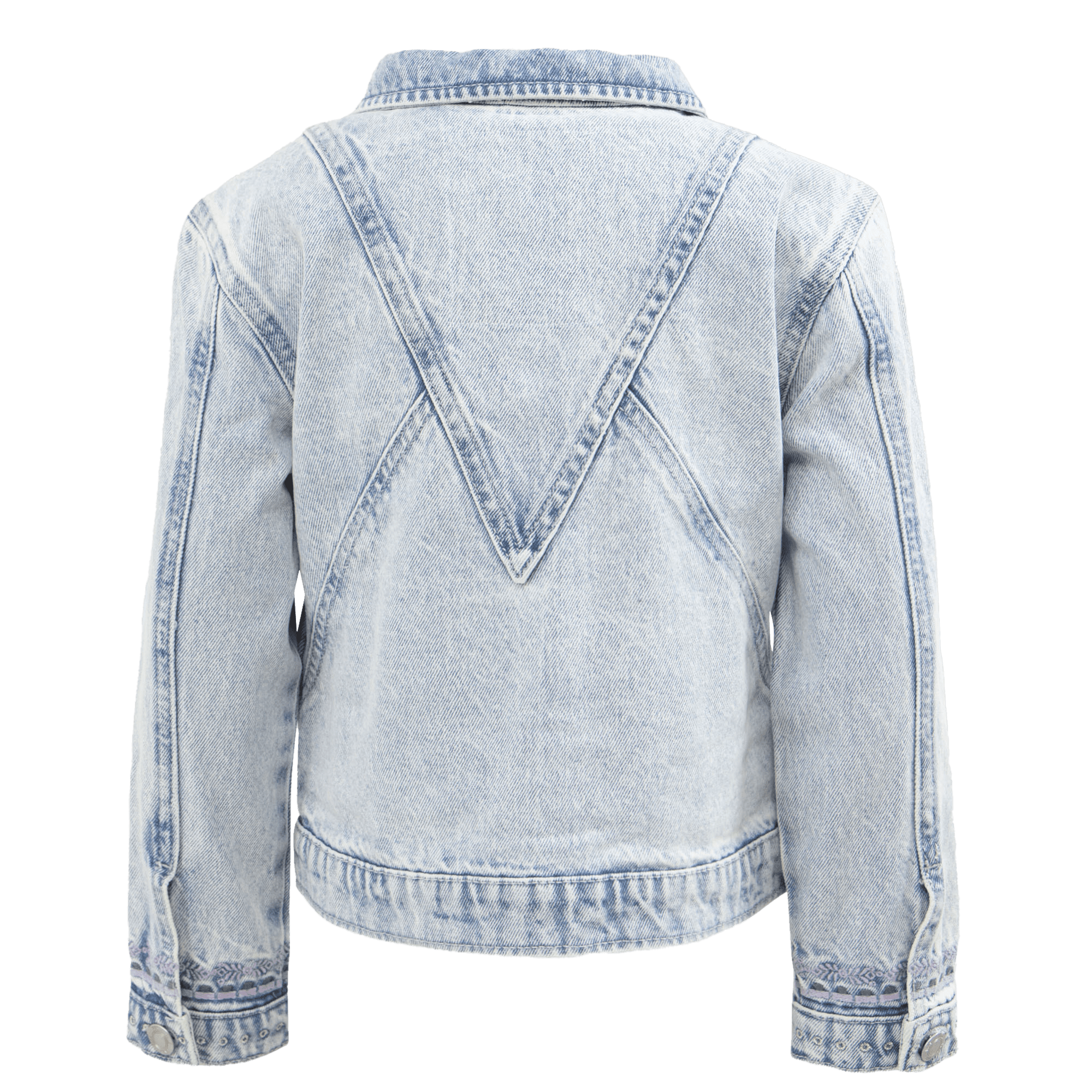 Veste col classique en denim | Bleu