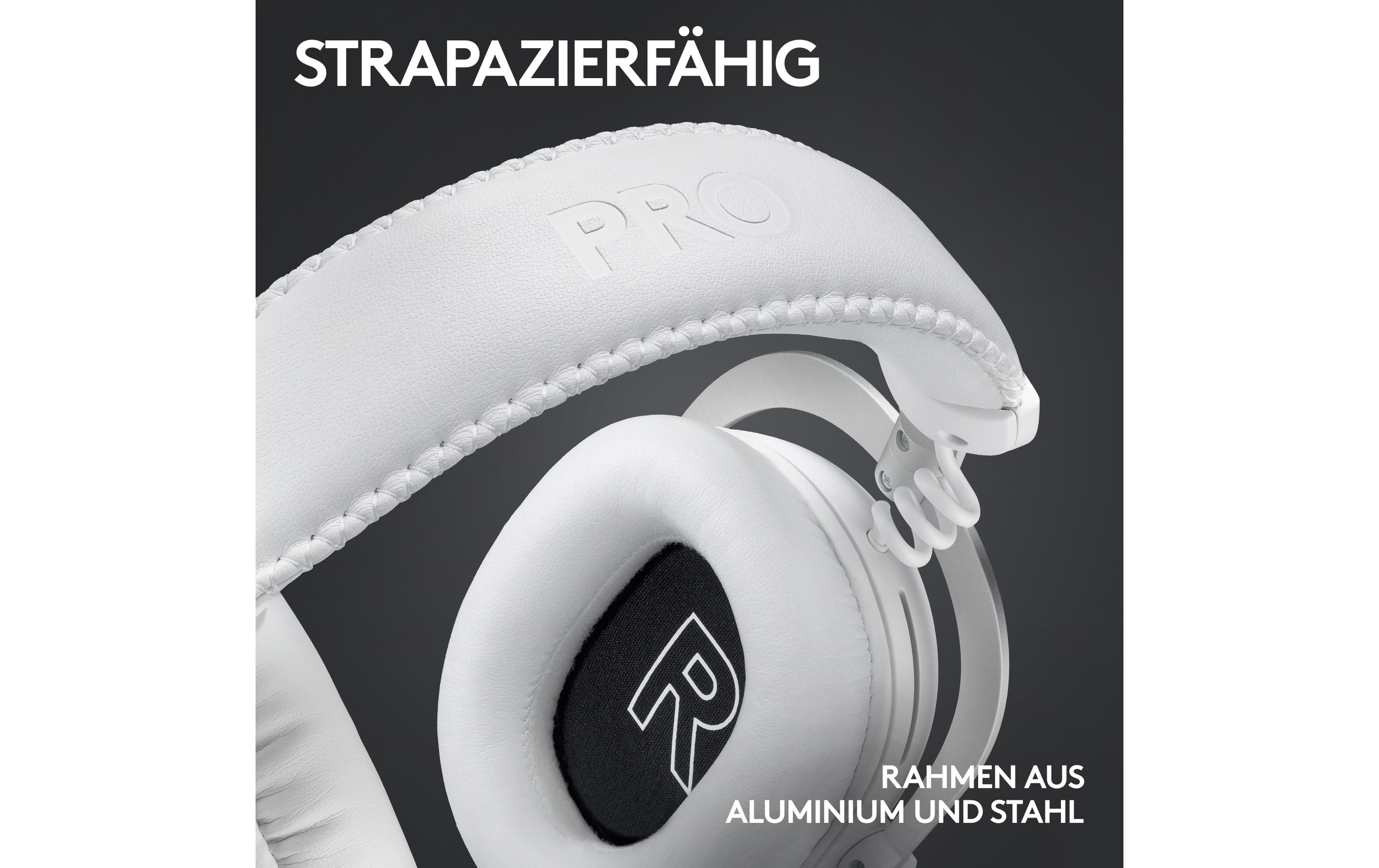 Headset G Pro X 2 Wireless Lightspeed Gaming Weiss<br>Kabelloses Over-Ear-Headset mit Surround-Sound und weichem Ohrpolster