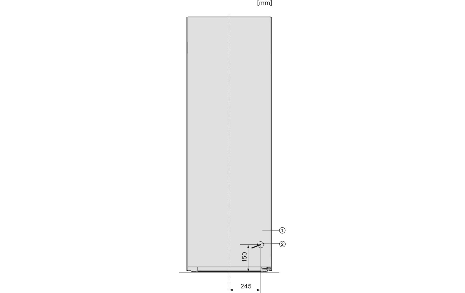 Kühlschrank KS 4383 DD Silber, Rechts<br>Stand-Kühlschrank