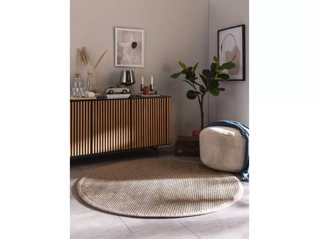 Tapis sisal Greta Gris ø 200 cm rond