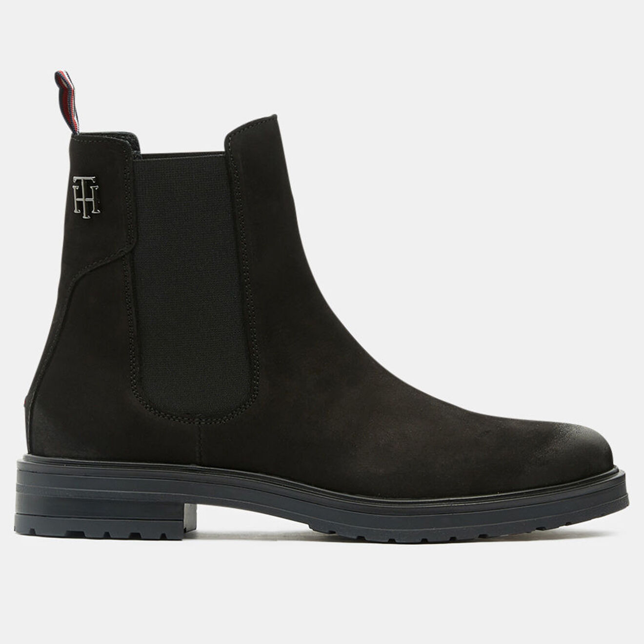 Tommy Hilfiger Chelsea boots en Velours de Cuir Stud noires