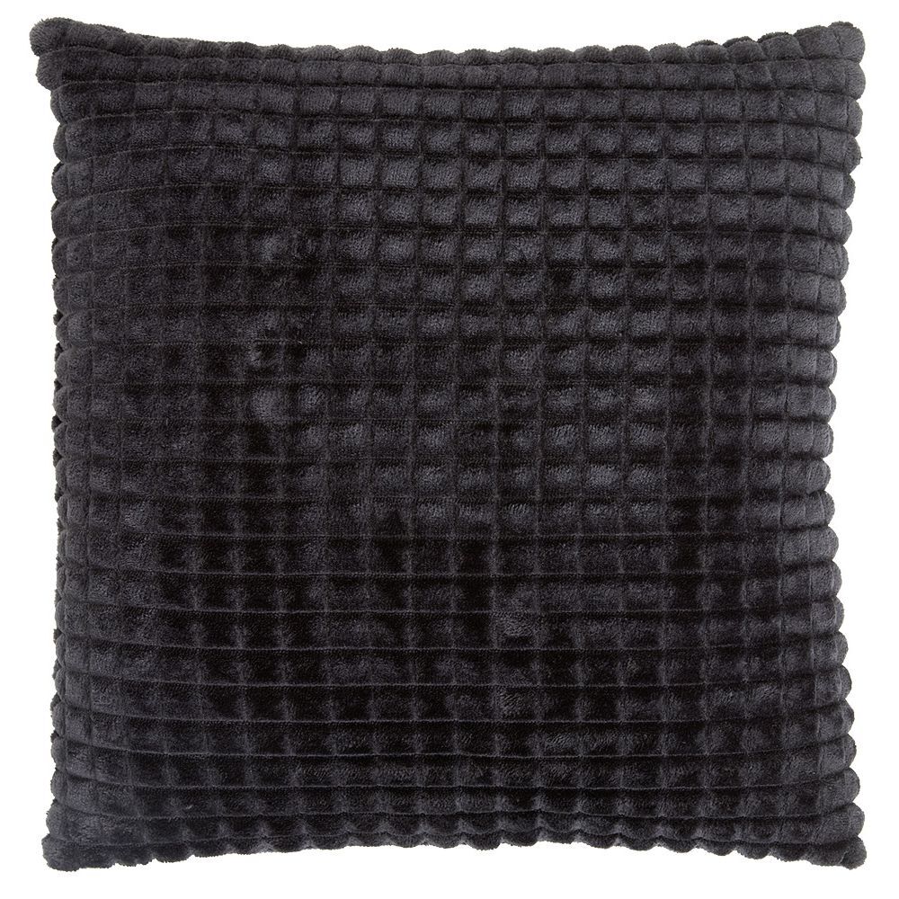 Coussin flanelle effet quadrillé 40x40 cm