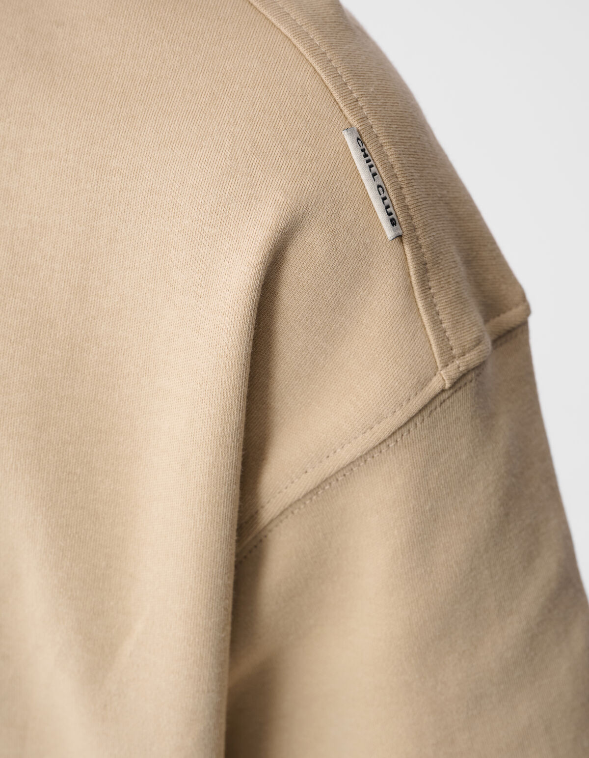 Basis Label T-shirt Zand
