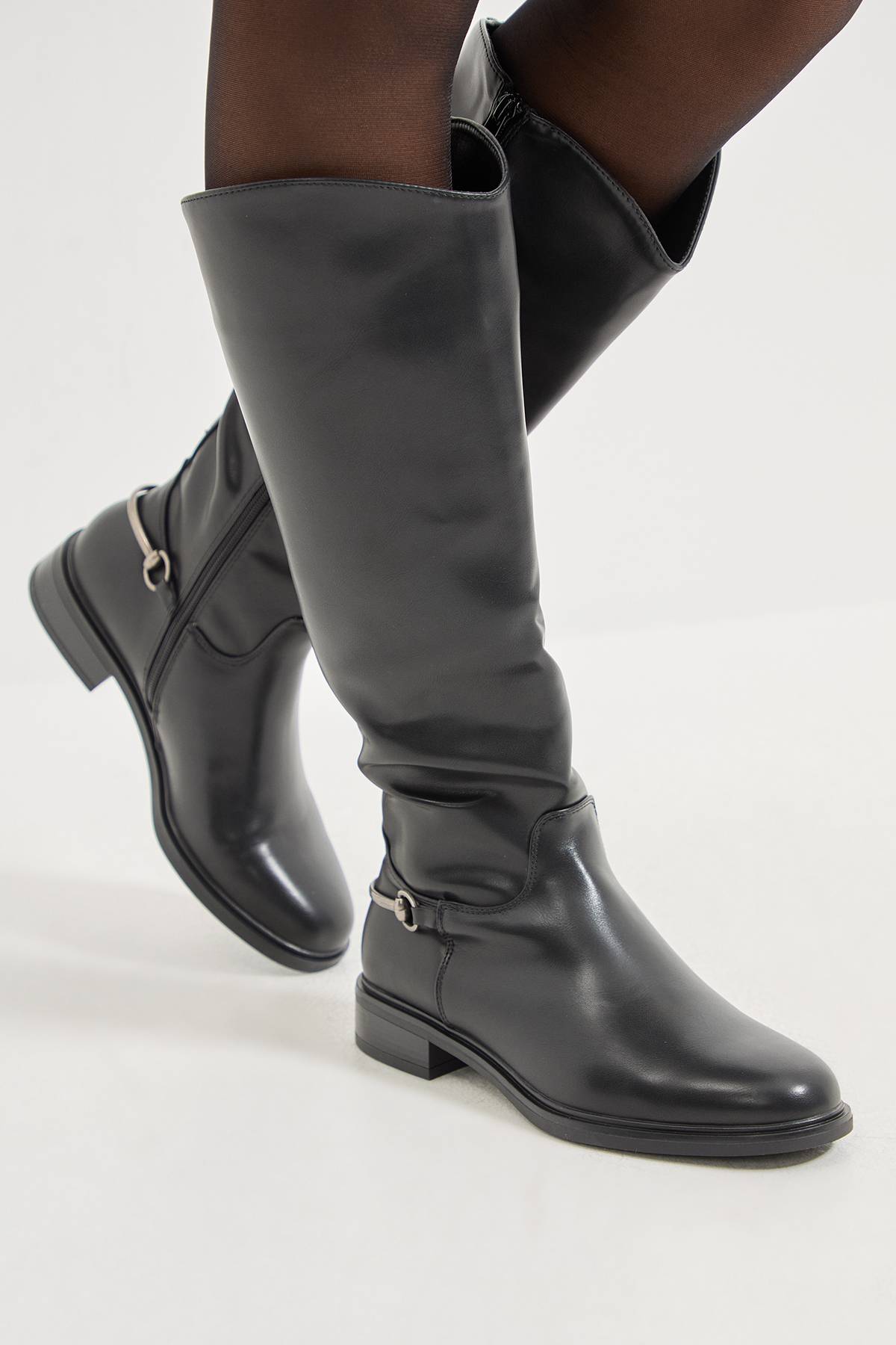 Wallis Bottes d'équitation hautes Emma en synthétiquecuir avec détail étrier