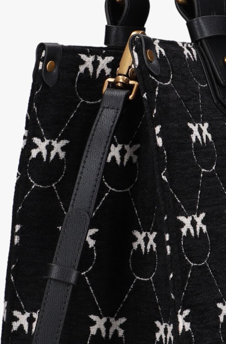 PINKO zwarte pinko schoudertas box shopping