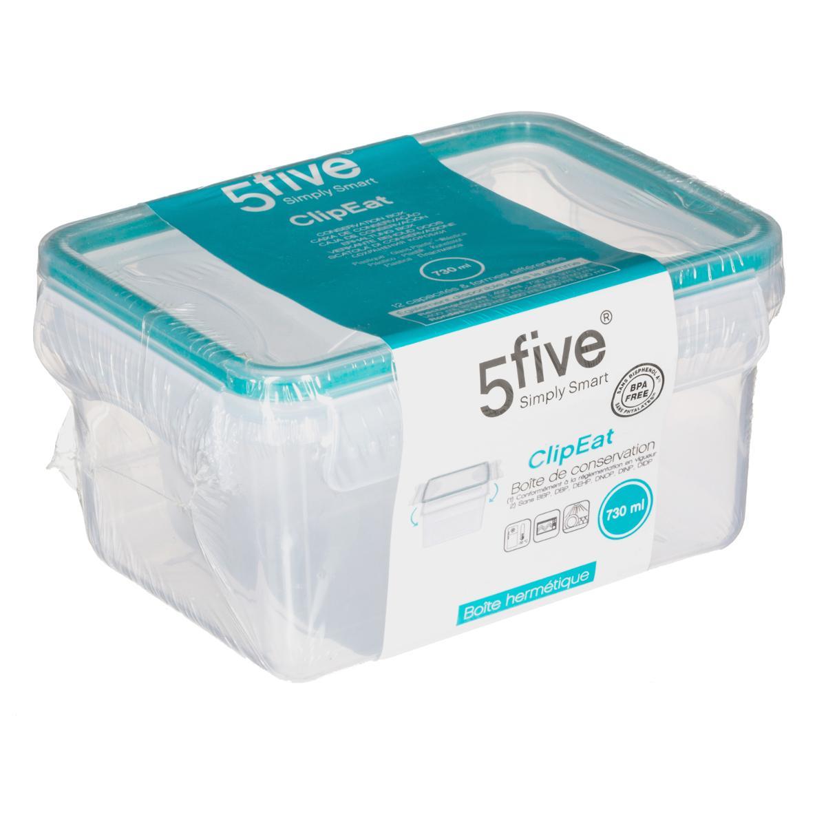 BOITE RECTANGLE A CLIPS 730ML