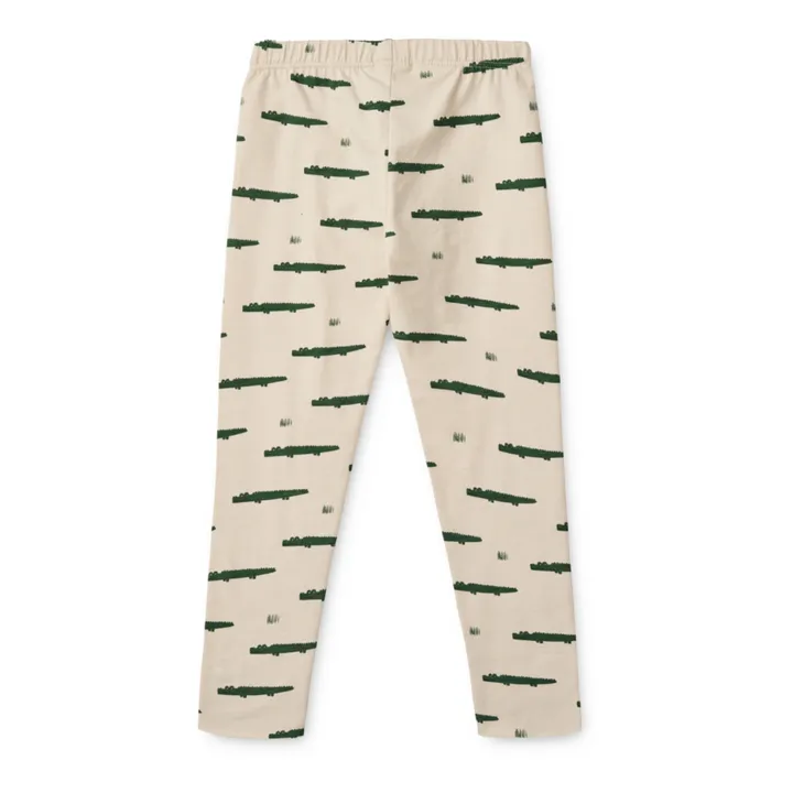 Liewood Legging Coton Bio Crocodiles Marie | Ecru