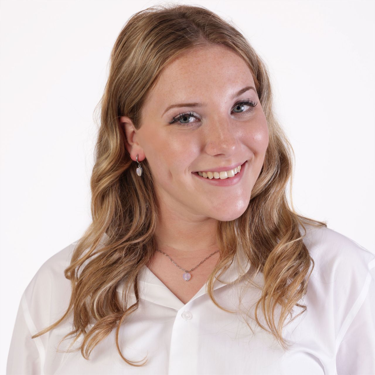 Stalen ketting met hartje maansteen