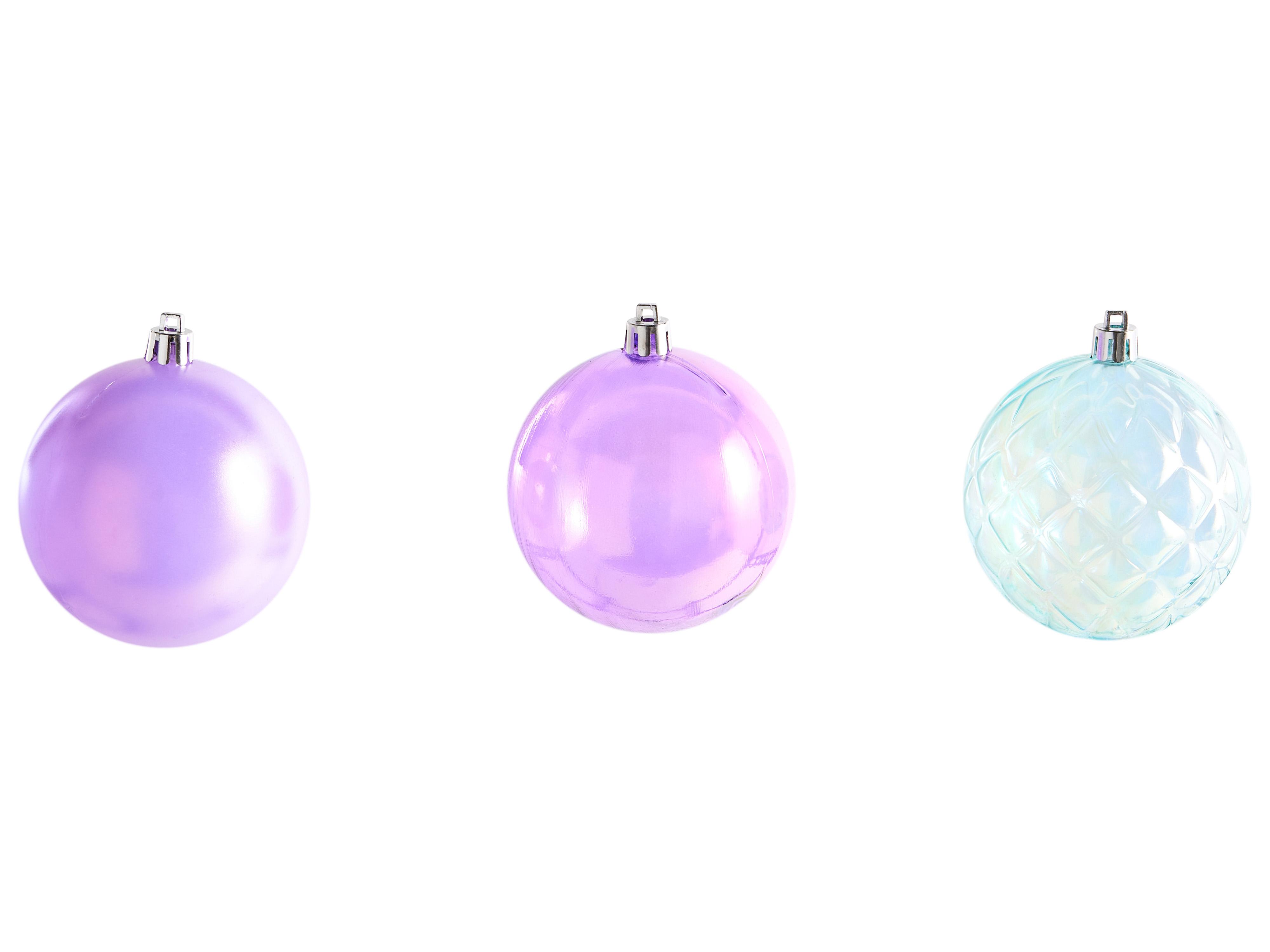 Set van 24 kerstballen ASNEN Paars
