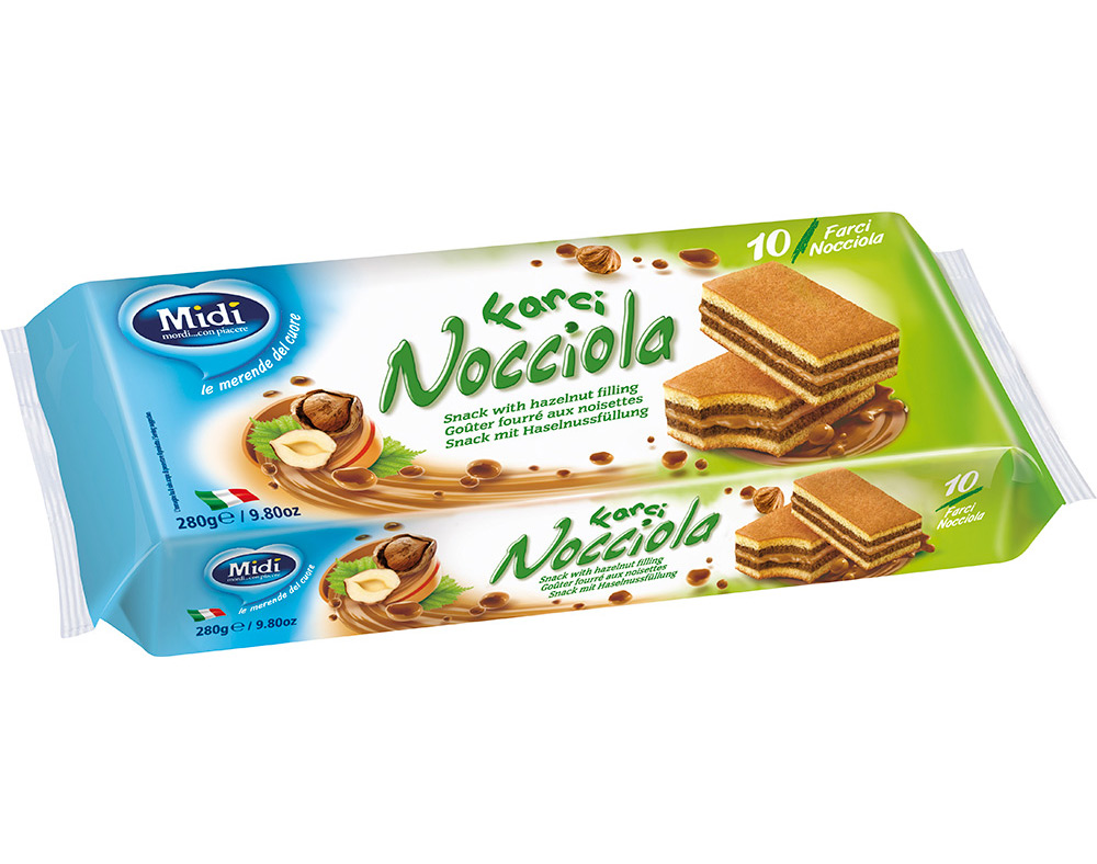 BOLO MIDI COM RECHEIO AVELÃ 280G