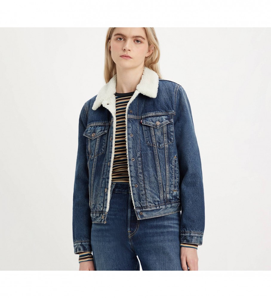 Calça jeans azul Levi’s Hunter Sherpa Trucker