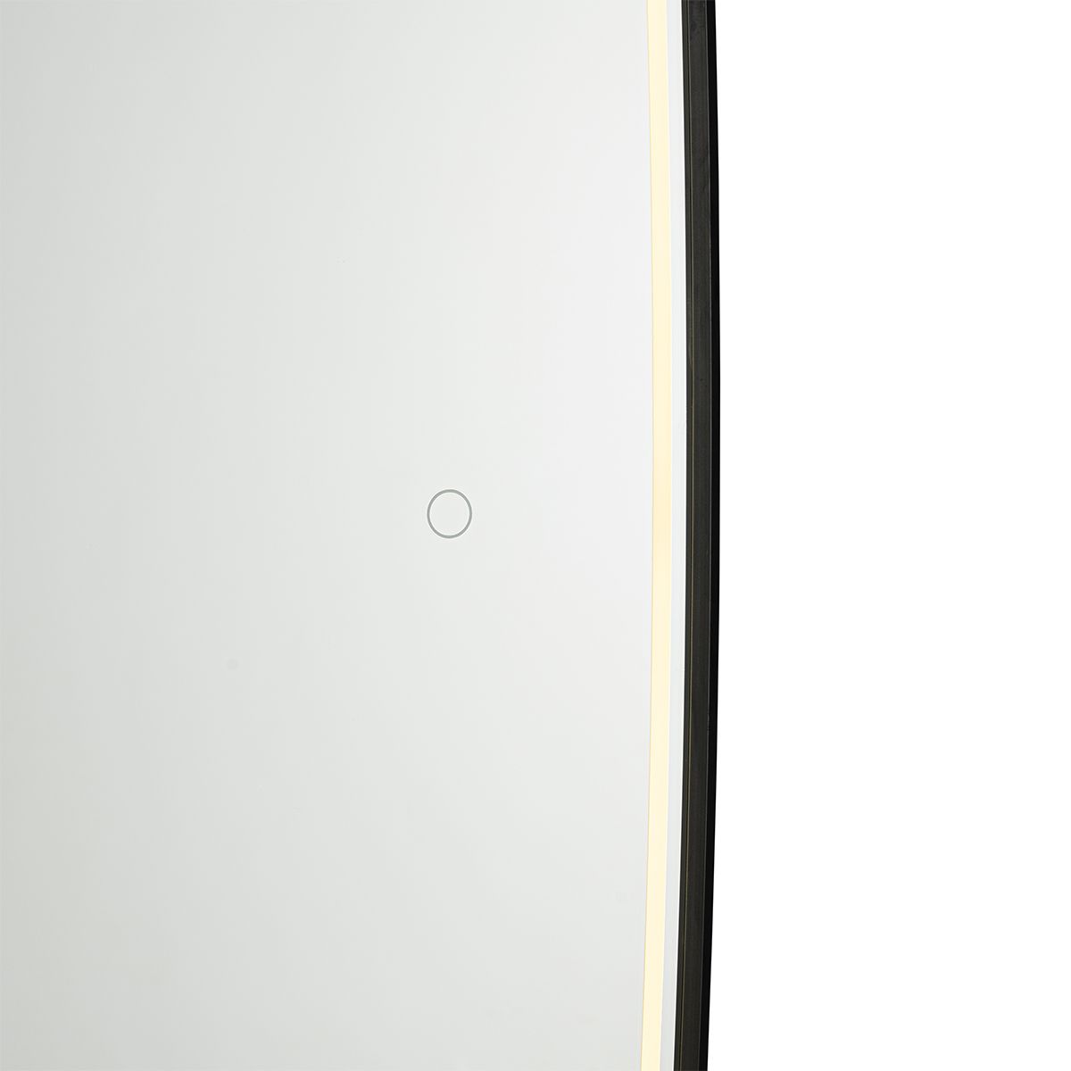 Moderne badkamerspiegel zwart incl. LED en touch dimmer - Geraldien