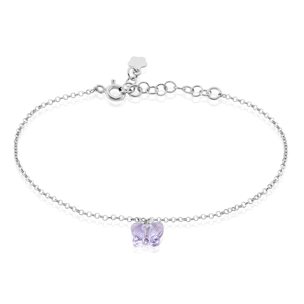 Bracelet Argent Blanc Patriki Cristal De Swarovski
