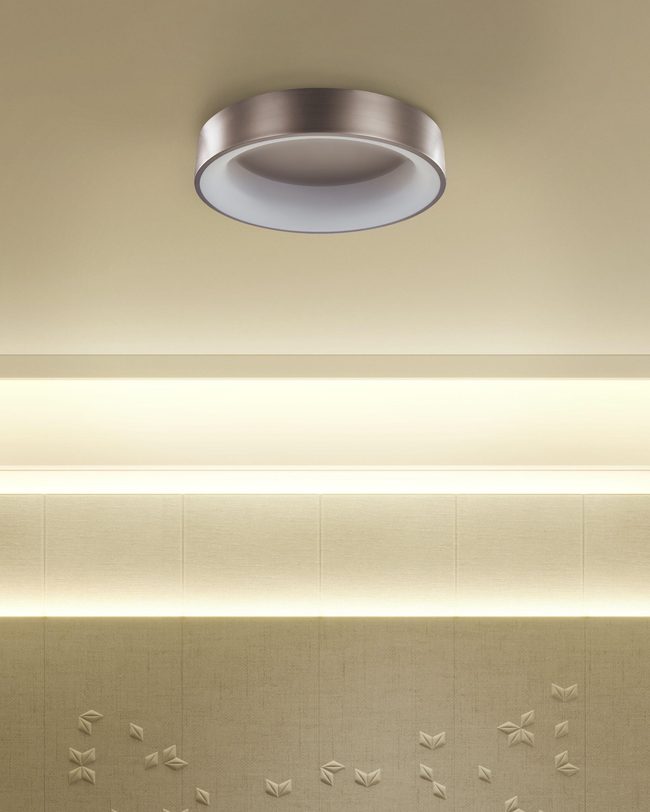 LED plafondlamp DAWEI Metaal Lichtbruin