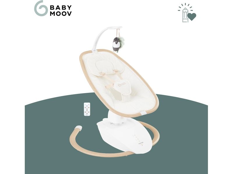 Babymoov Babyschaukel Swoon Hoop Sand Schaukelsitz mit 5-Punkt-Gurt