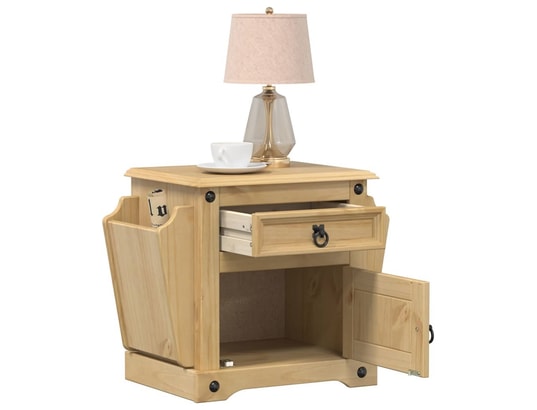 VIDAXL - Table de chevet corona 45x35x47,5 cm bois de pin massif