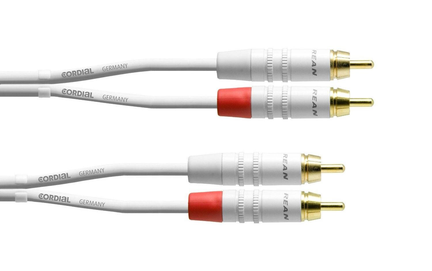Audio-Kabel CFU 3 CC-SNOW Cinch - Cinch 3 mZwillingskabel