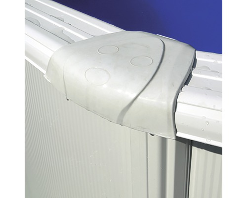 Opzetzwembadset van staalwand Gre rond Ø 320x122 cm incl. zandfiltersysteem, skimmer, ladder & filterzand wit