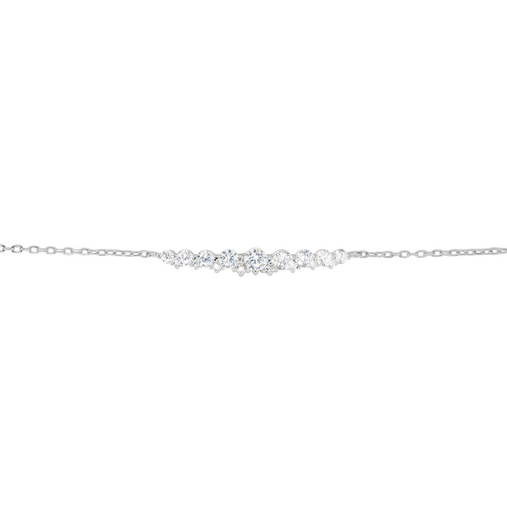 Bracelet Aliah Argent Blanc Oxyde De Zirconium