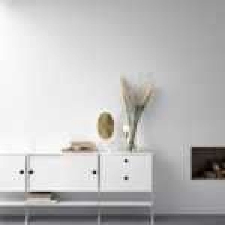String Furniture Cabinet with sliding doors 78 x 20 x 37 cm walnoot