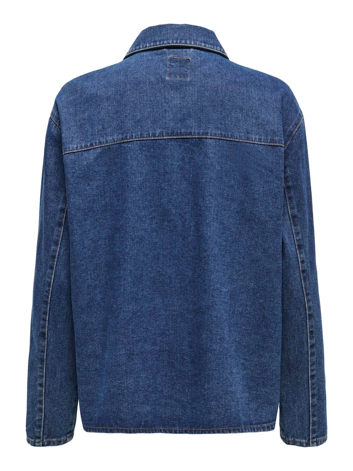 ONLTHILLE Jeansjacke Dark Blue Denim