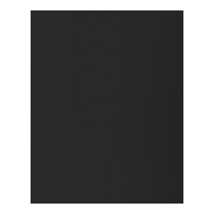 Côté de remplacement bas gauche GoodHome Stevia noir mat H. 72 cm x l. 57 cm x Ép. 18mm
