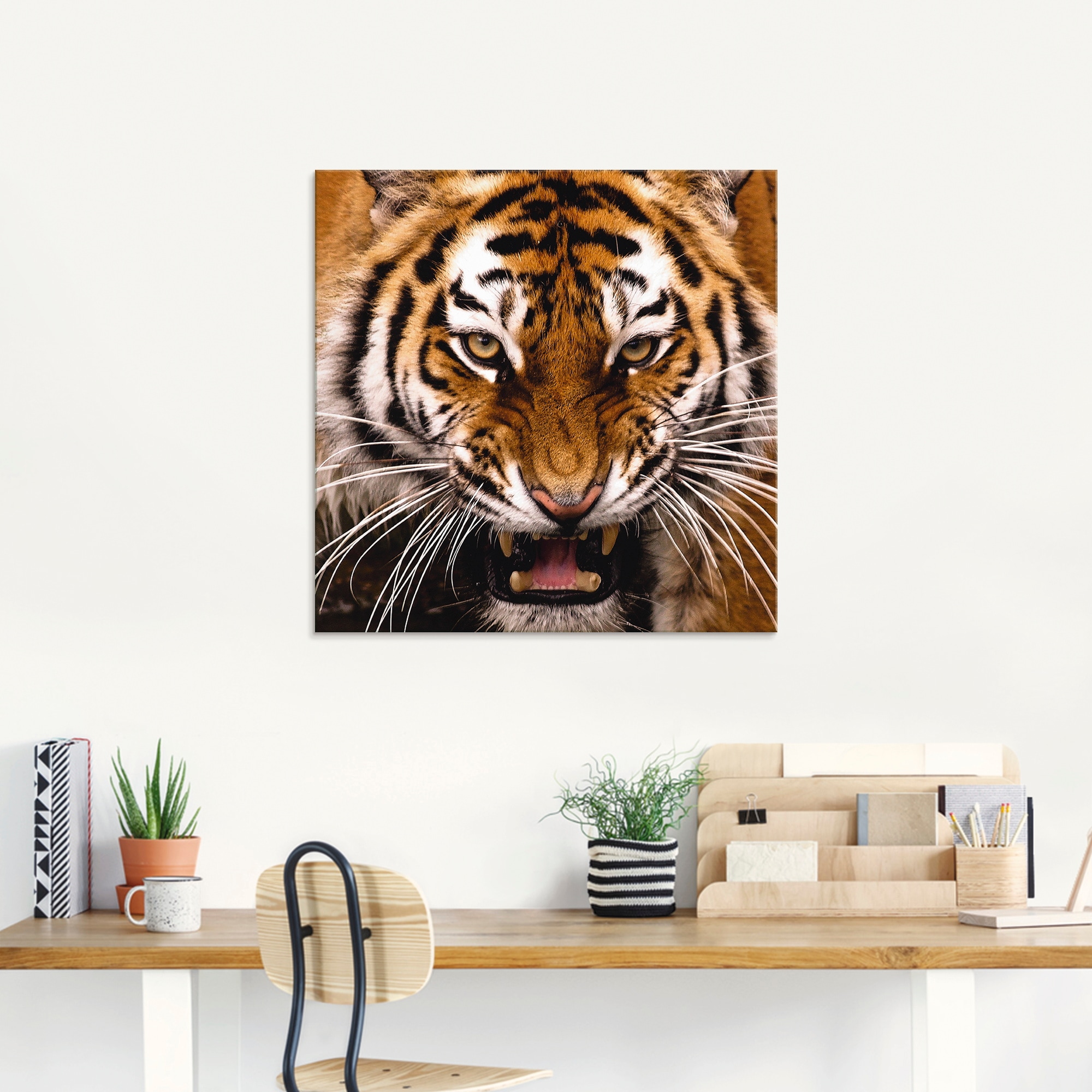 Artland Glasbild »Tiger Kopf« Wildtiere 1 Stk. tlg. in verschiedenen Grössen