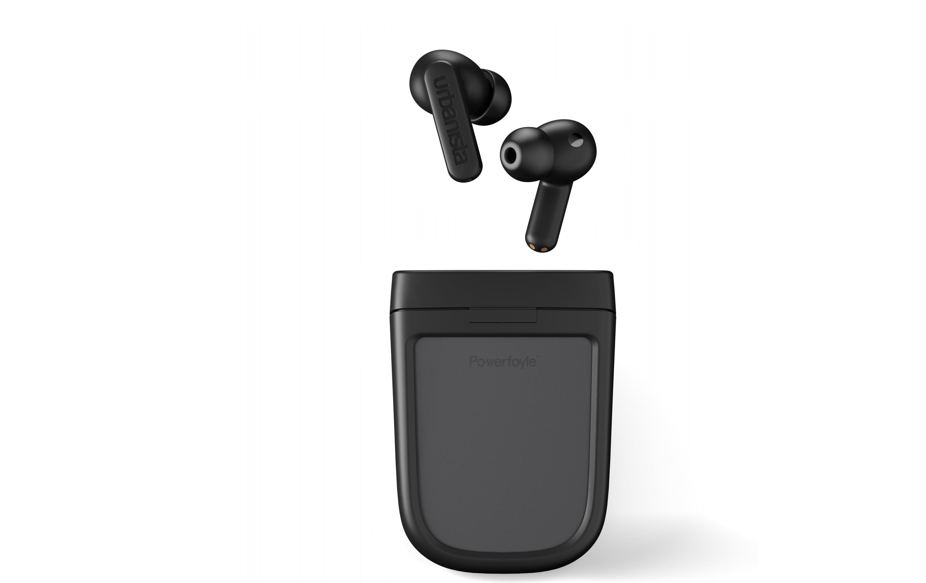 Wireless In-Ear-Kopfhörer Phoenix Schwarz<br>Solarbetriebene Ohrhörer mit Geräuschunterdrückung