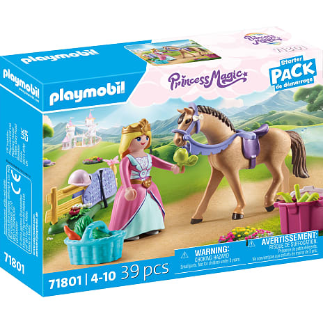 Playmobil prinsesse med hest 71801 39 dele