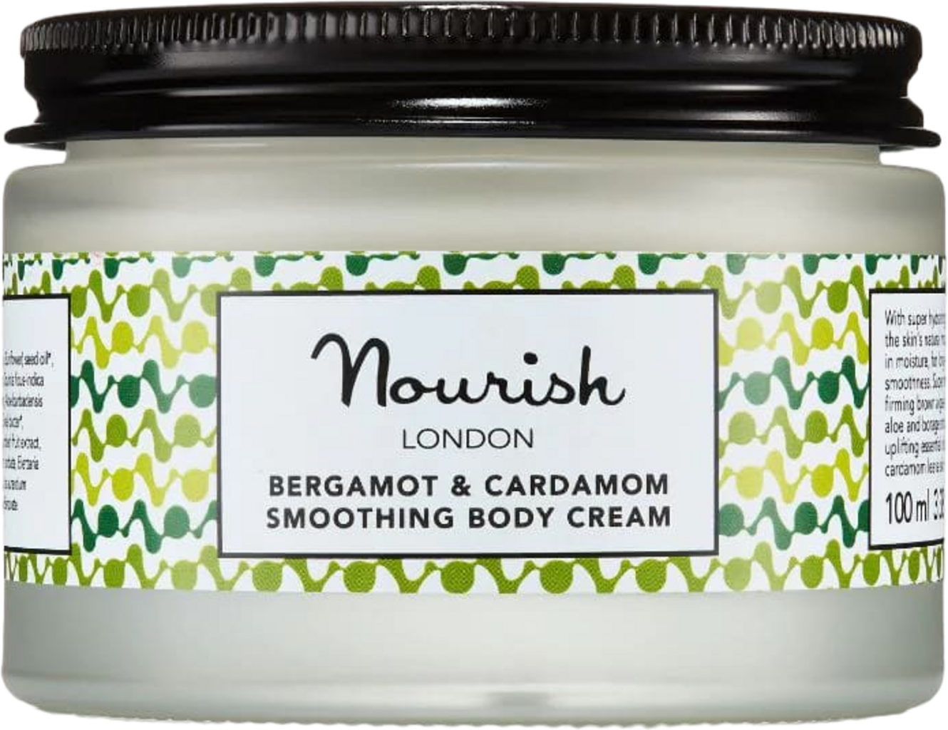 Nourish London  Bergamot & Cardamom Smoothing Body Cream, 100 ml