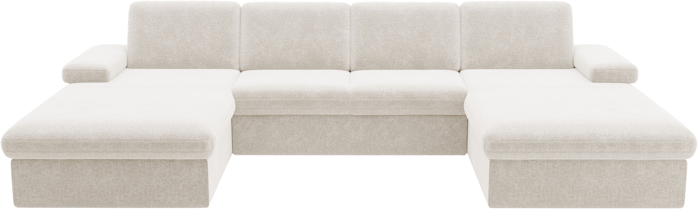 sit&more Wohnlandschaft »Moreno U-Form, B: 309 cm« mit Armteilverstellung, optional Bettfunktion