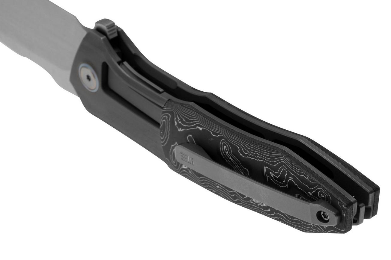 WE Knife Archeozoic WE23091-2 Satin, Aluminum Foil Carbon Inlay, zakmes